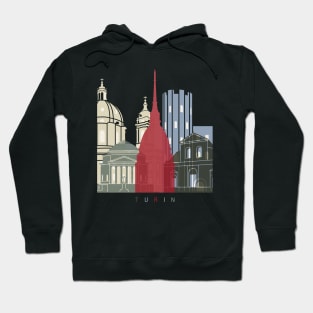 Turin skyline poster Hoodie